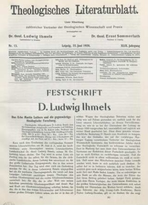 201-207 [Rezension] Das Erbe Martin Luthers und die gegenwärtige theologische Forschung