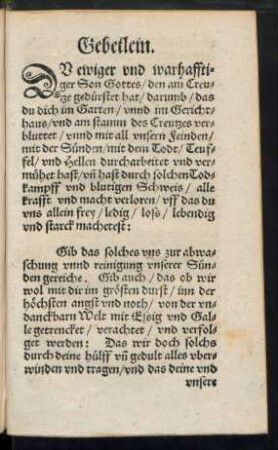 Gebetlein.