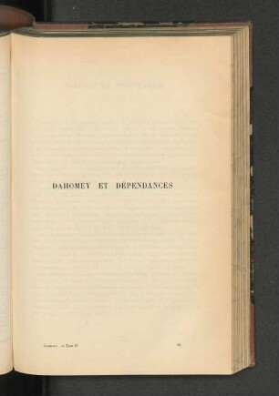 Dahomey Et Dépendances.