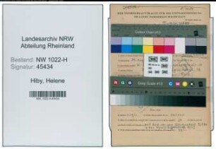 Entnazifizierung Helene Hiby , geb. 29.08.1908 (Lehrerin)