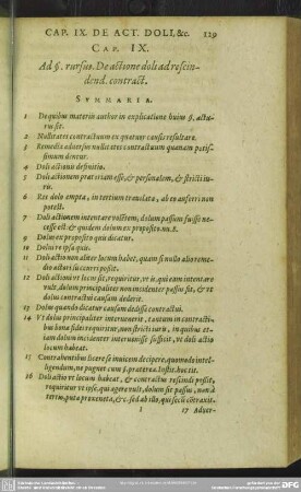 Cap. IX. Ad §. rursus. De actione doli ad rescindend. contract.