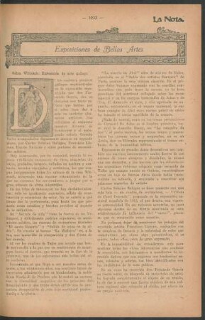 Exposiciones de bellas artes