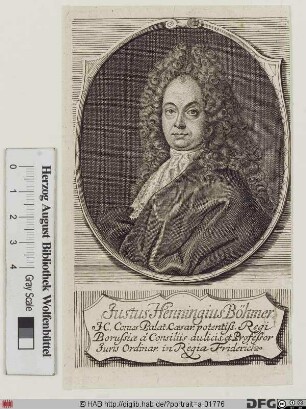 Bildnis Justus Henning Böhmer
