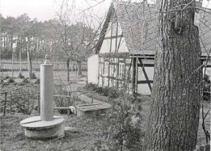 Fachwerkhaus in Dauban : Ort: Dubo / Dauban. Altes Fachwerkhaus mit Garten