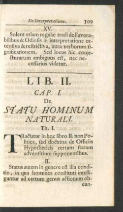 Cap. I. De Statu Hominum Naturali.