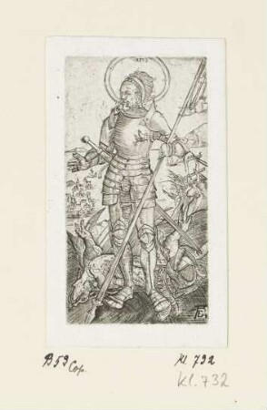 Heiliger Georg zu Fuß
