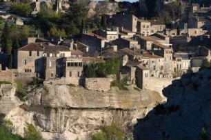Frankreich. Provence. Bouches du Rhone. Les Baux de Provence. Les Alpilles. Blick auf Ort
