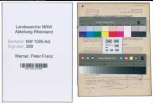 Entnazifizierung Peter Franz Werner , geb. 02.05.1899 (Staedt. Beamter)