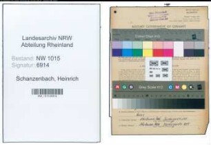 Entnazifizierung Heinrich Schanzenbach , geb. 26.06.1891 (Gastwirt)