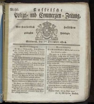 Nr. 98, Mittwoch den 7ten December. 1814