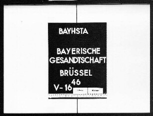 Einladungen zu den ersten Empfängen der päpstlichen Nuntien in Brüssel