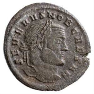 Münze, Follis, 305 n. Chr.