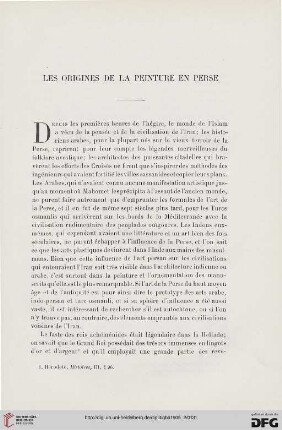 3. Pér. 34.1905: Les origines de la peinture en Perse