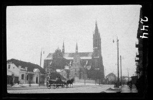 Bialystok (=Bia³ystok, Polen): "Kirche" [Kathedralbasilika Mariä Himmelfahrt] im Schnee