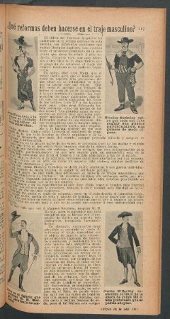 ¿Qué reformas deben hacerse en el traje masculino?