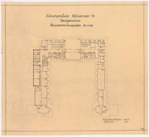 Dienstwohnung des Reichsaußenministers Joachim von Ribbentrop, Berlin-Mitte Umbau: Grundriss DG 1:250