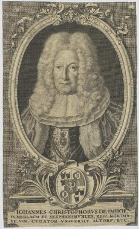 Bildnis des Iohannes Christophorvs de Imhof