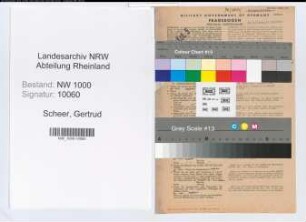 Entnazifizierung Gertrud Scheer, geb. 25.11.1914 ()