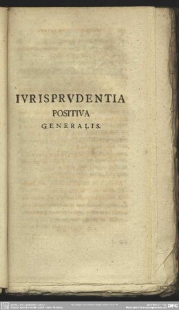Iurisprudentia Positiva Generalis