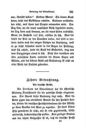 Zehnte Betrachtung