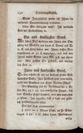 Ein und funfzigster Brief. - Vier und siebenzigster Brief.