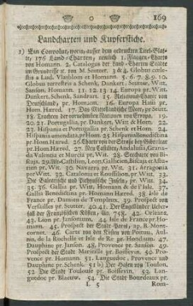Landcharten und Kupferstiche