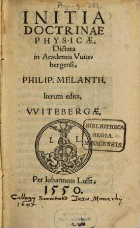 Initia doctrinae physicae