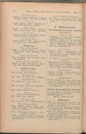 F. Verkehrsanstalten.