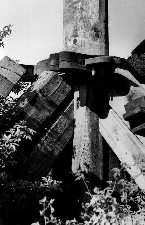 Wermsdorf-Mahlis. Windmühlenberg, Reste der Bockmühle