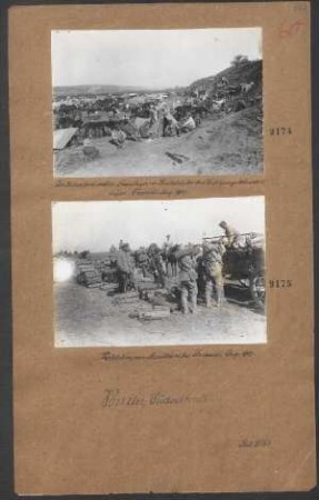 Verladen von Munition bei Focsani