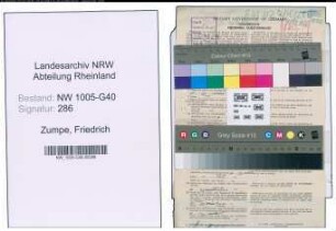 Entnazifizierung Friedrich Zumpe , geb. 12.04.1888 (Justizsekretaer)