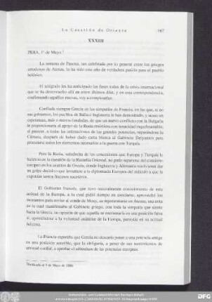 XXXIII Pera, 1° Mayo.