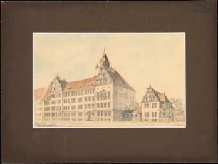 Realgymnasium, Koblenz: Perspektivische Ansicht