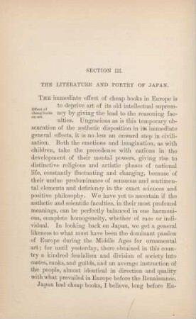 Section III. The literature and poetry of Japan