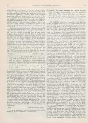 364-368 [Rezension] Schieß, Traugott (Bearb.), Briefwechsel der Brüder Ambrosius und Thomas Blaurer 1509 bis 1548. Band I