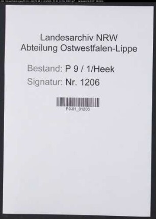 Sterberegister Standesamt Heek