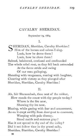 Cavalry Sheridan. September 19, 1864.