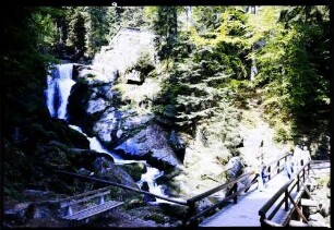 Triberg: Triberger Wasserfälle, obere Fälle