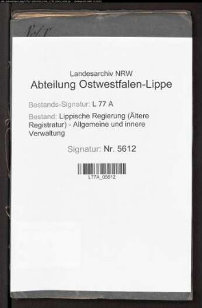 Verwaltung des Waisenhauses und der Pflegeanstalt.- Abnahme der Rechnungen des Waisenhauses des Krankenhauses und des Seminars, Bd. 5