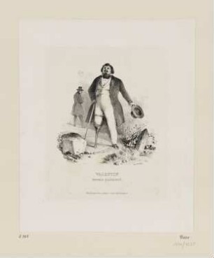 Valentin auf der Höhe des Glücks, aus: "Leben des Valentin"