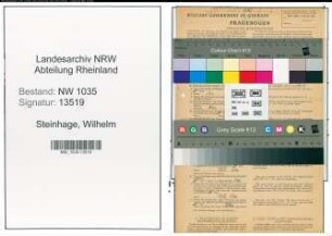 Entnazifizierung Wilhelm Steinhage , geb. 25.07.1909 (Labortechniker)