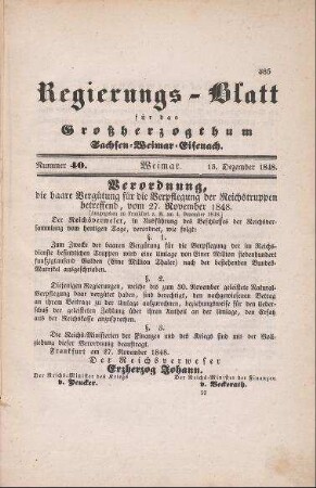 Nr. 40 : 13. Dezember 1848