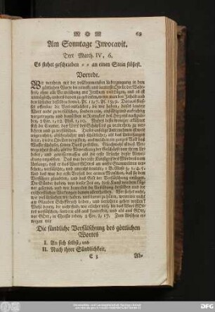 Am Sonntage Invocavit. Text Matth. IV, 6.