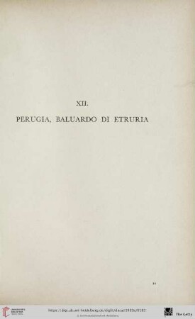 XII. Perugia, baluardo di Etruria