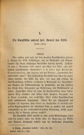 Der Katholik : Zeitschrift für katholische Wissenschaft und kirchliches Leben. 56 = Jg. 66. 1886