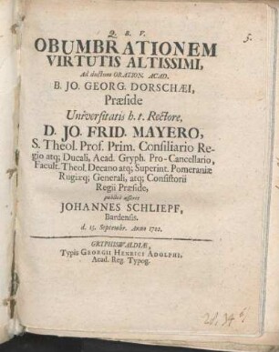 Obumbrationem Virtutis Altissimi