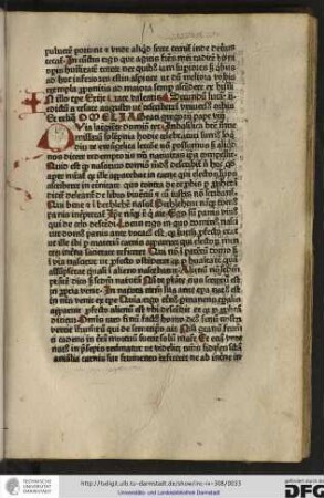 Omelia beati Gregorii pape viii, in basilica beate Marie.