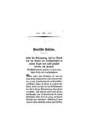 Praktische Arbeiten