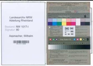 Entnazifizierung Wilhelm Assmacher , geb. 10.04.1902 (Kutscher)