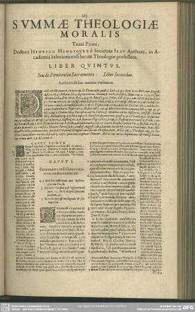 Liber Quintus. Seu de Poenitentiae Sacramento: Liber Secundus
